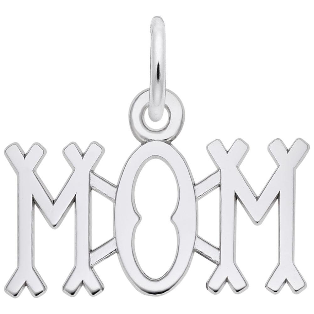 Rembrandt Charms - Just for Mom Charm - 6182 Rembrandt Charms Charm Birmingham Jewelry