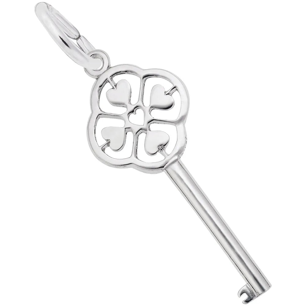 Rembrandt Charms - Key to My Heart Charm - 8408 Rembrandt Charms Charm Birmingham Jewelry