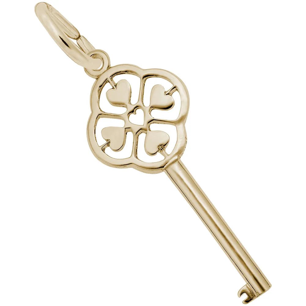 Rembrandt Charms - Key to My Heart Charm - 8408 Rembrandt Charms Charm Birmingham Jewelry