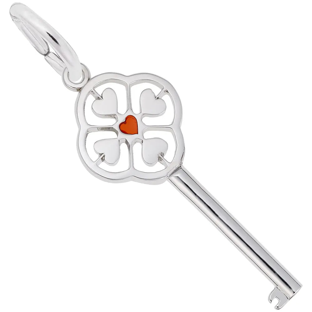 Rembrandt Charms - Key to My Heart Stone Charm - 8413 Rembrandt Charms Charm Birmingham Jewelry