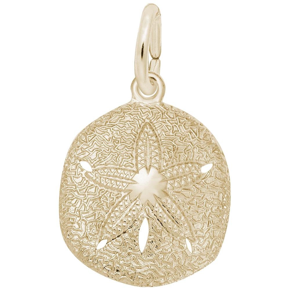 Rembrandt Charms - Keyhole Sand Dollar Charm - 6036 Rembrandt Charms Charm Birmingham Jewelry