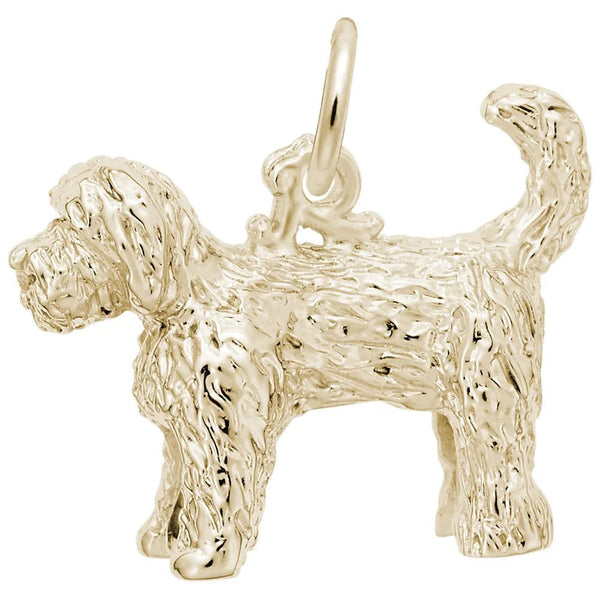 Rembrandt Charms - Labradoodle Dog Charm - 1694 Rembrandt Charms Charm Birmingham Jewelry 