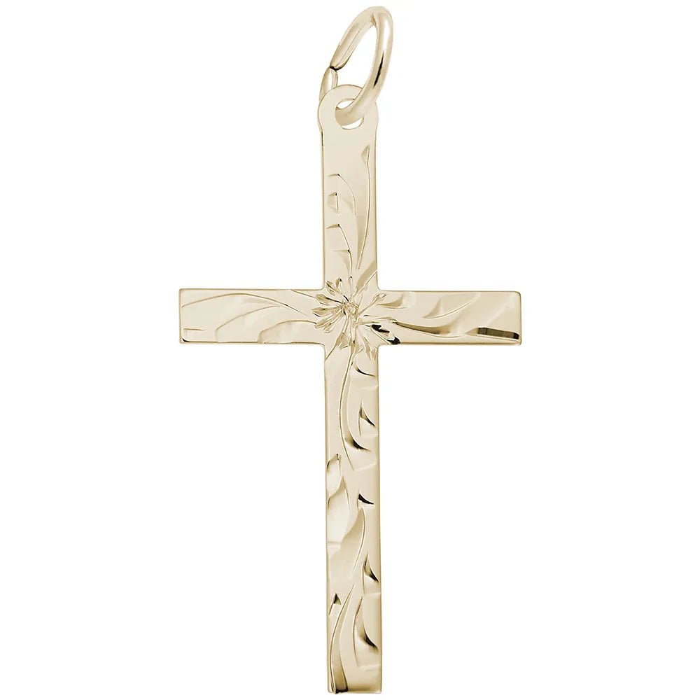 Rembrandt Charms - Large Flared Cross Charm - 4906 Rembrandt Charms Charm Birmingham Jewelry