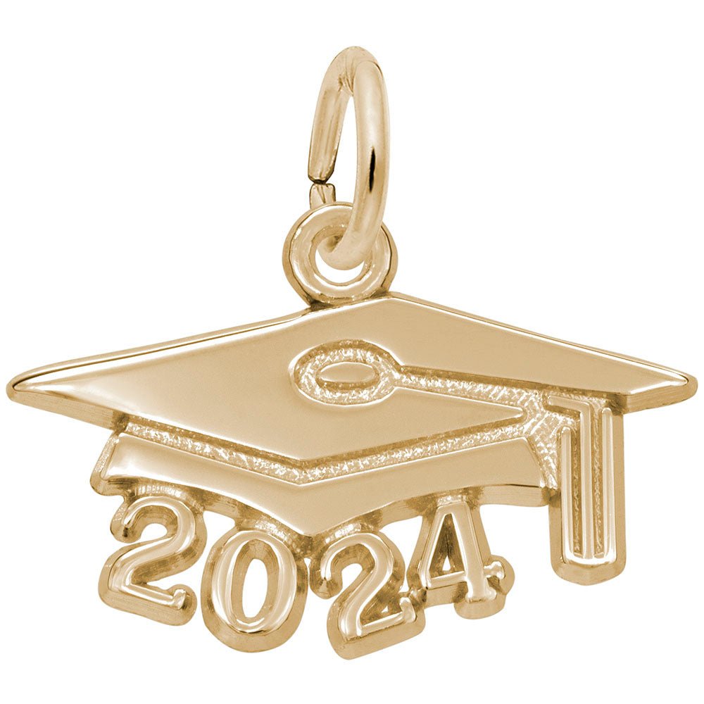 Rembrandt Charms - LARGE GRAD CAP 2024 - 6924 Rembrandt Charms Charm Birmingham Jewelry