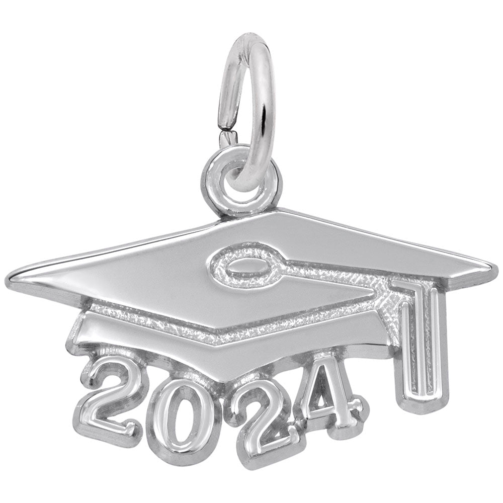 Rembrandt Charms - LARGE GRAD CAP 2024 - 6924 Rembrandt Charms Charm Birmingham Jewelry