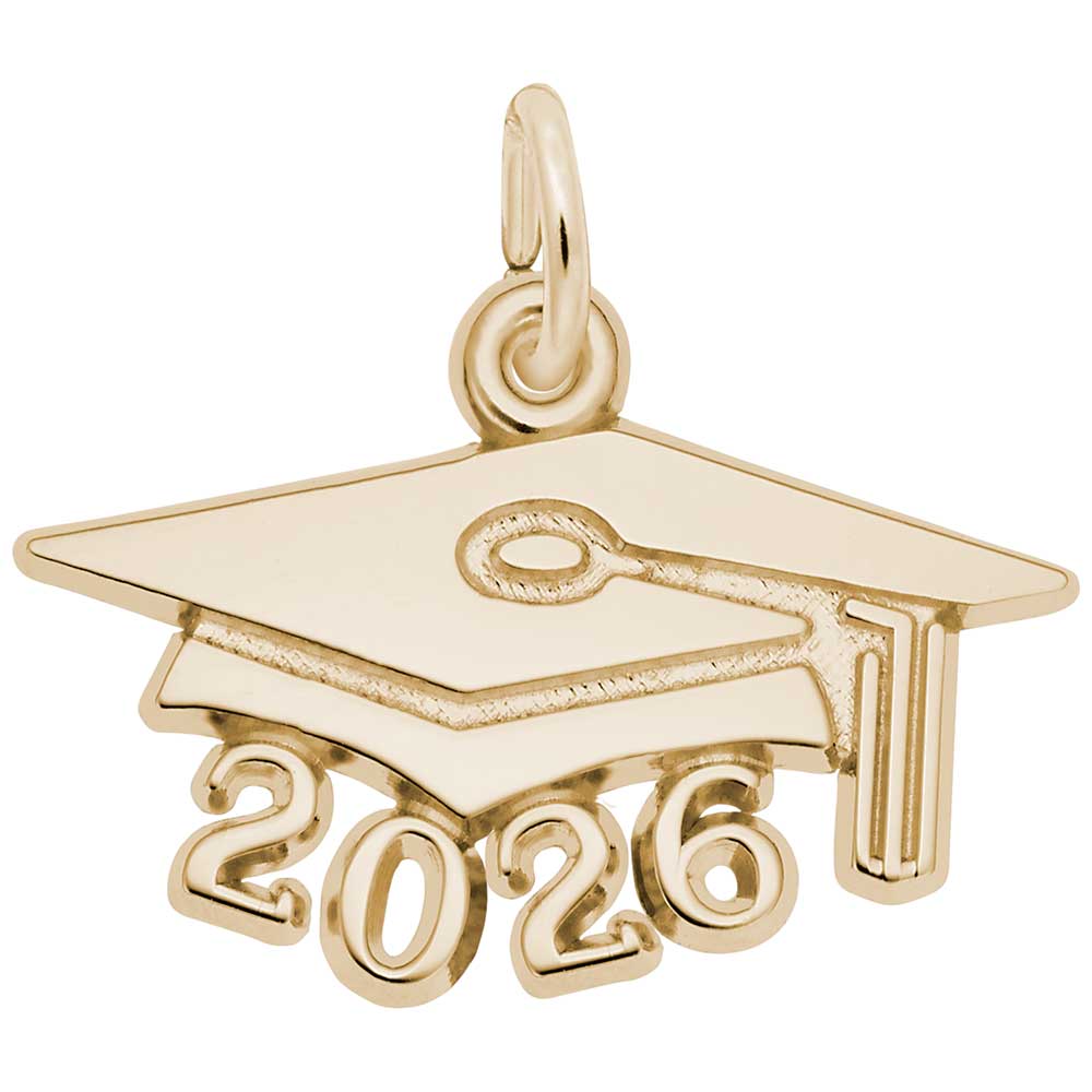 Rembrandt Charms - LARGE GRAD CAP 2026 - 6926 Rembrandt Charms Charm Birmingham Jewelry