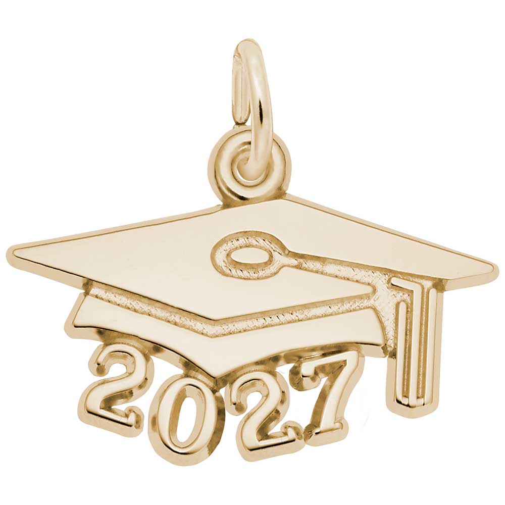 Rembrandt Charms - LARGE GRAD CAP 2027 - 6927 Rembrandt Charms Charm Birmingham Jewelry