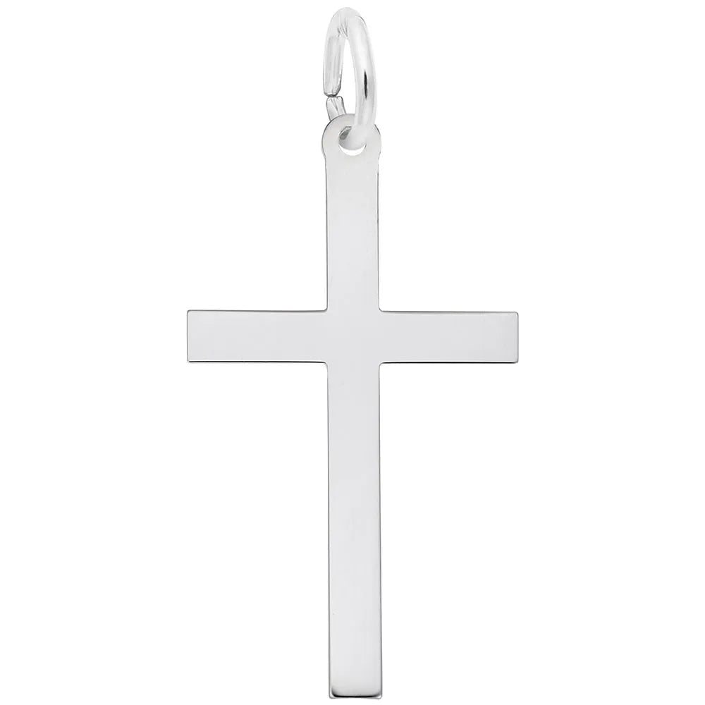 Rembrandt Charms - Large Plain Cross Charm - 4905 Rembrandt Charms Charm Birmingham Jewelry