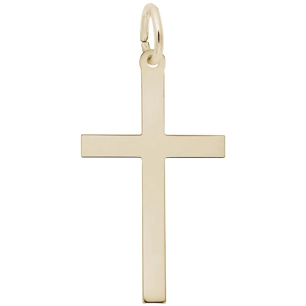 Rembrandt Charms - Large Plain Cross Charm - 4905 Rembrandt Charms Charm Birmingham Jewelry