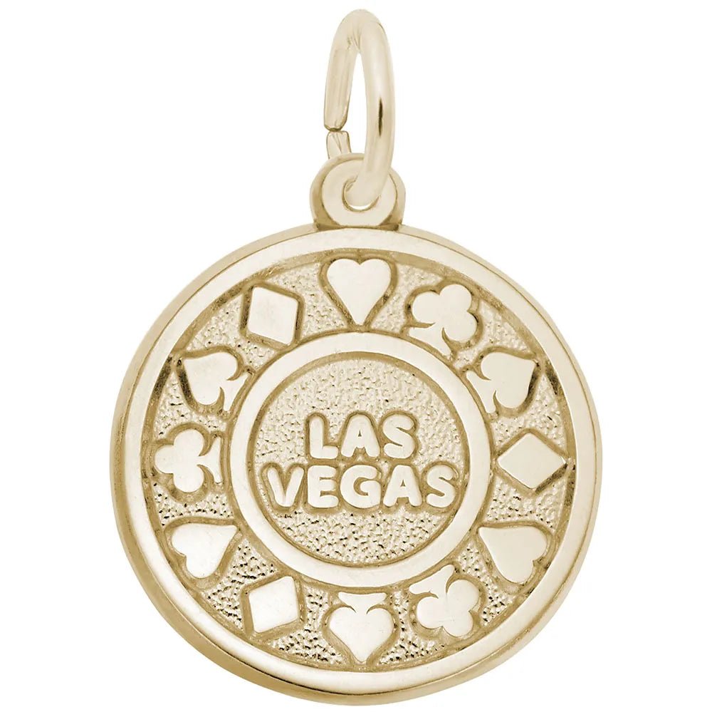 Rembrandt Charms - Las Vegas Chip Disc Charm - 2651 Rembrandt Charms Charm Birmingham Jewelry