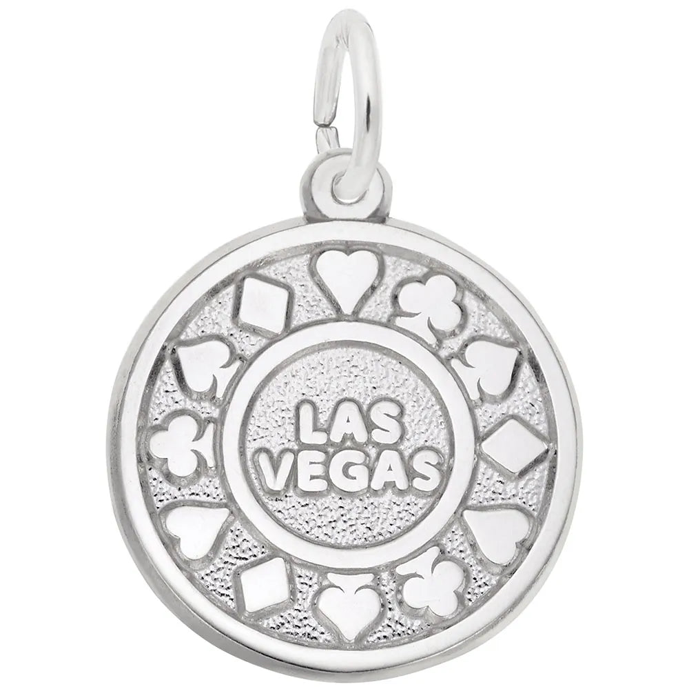 Rembrandt Charms - Las Vegas Chip Disc Charm - 2651 Rembrandt Charms Charm Birmingham Jewelry