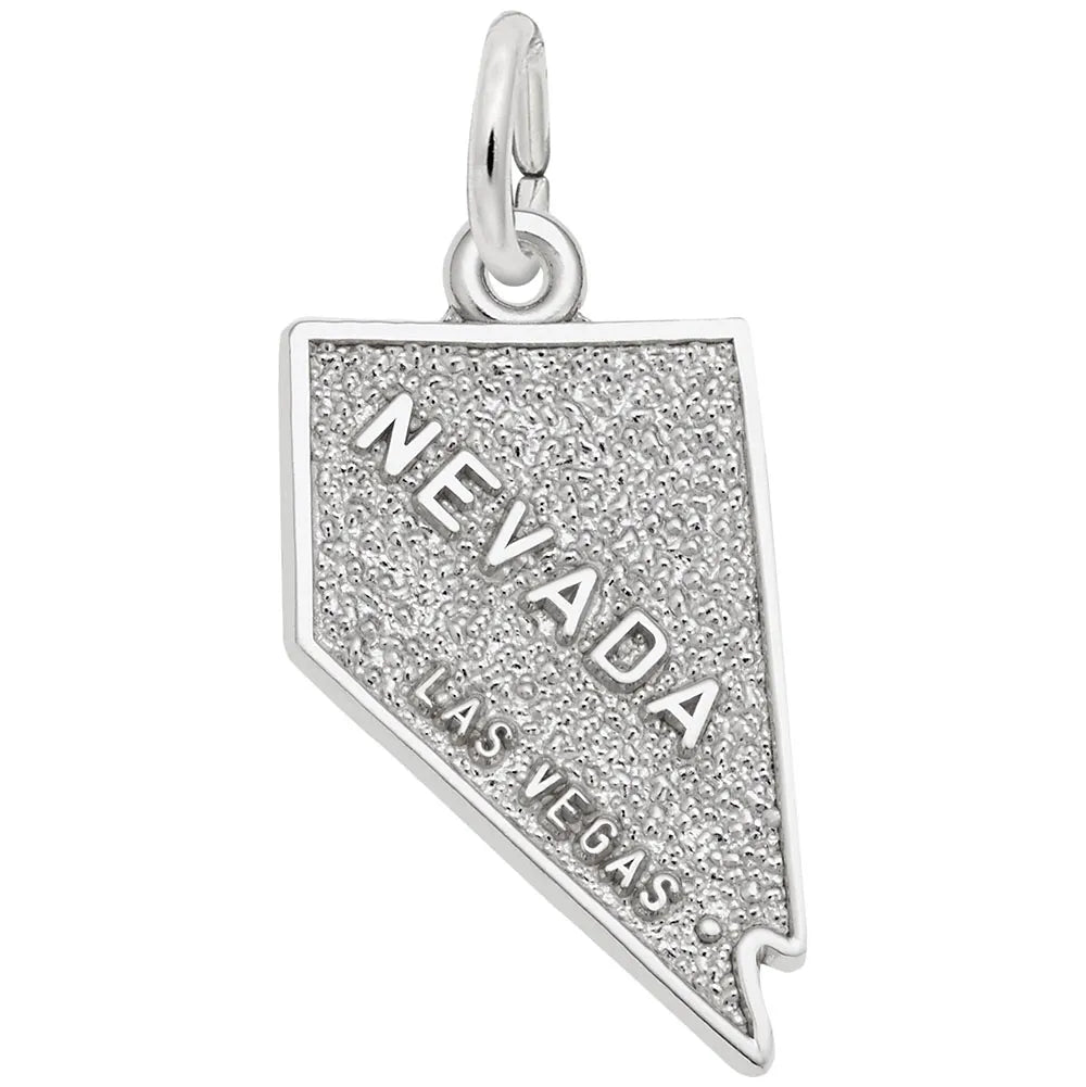 Rembrandt Charms - Las Vegas Nevada Map Charm - 4448 Rembrandt Charms Charm Birmingham Jewelry