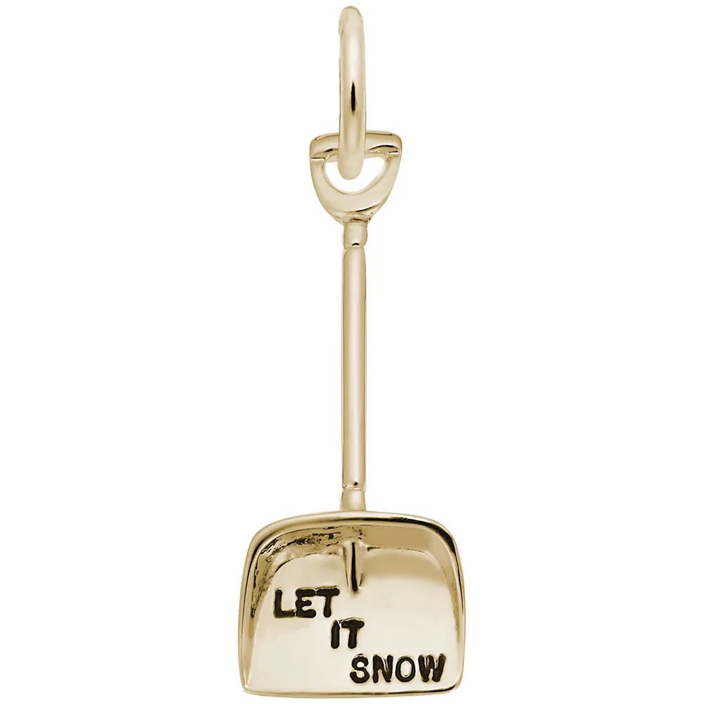 Rembrandt Charms - Let It Snow Shovel Charm - 3433 Rembrandt Charms Charm Birmingham Jewelry