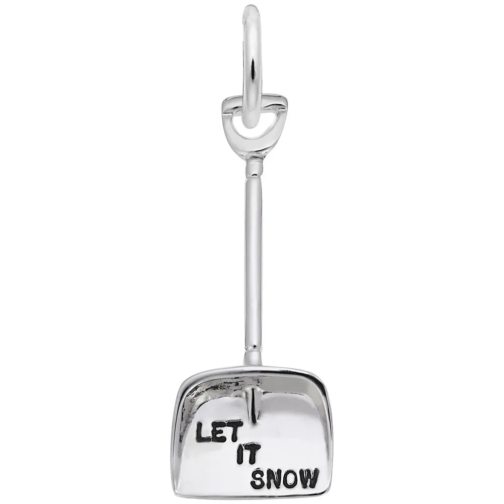 Rembrandt Charms - Let It Snow Shovel Charm - 3433 Rembrandt Charms Charm Birmingham Jewelry