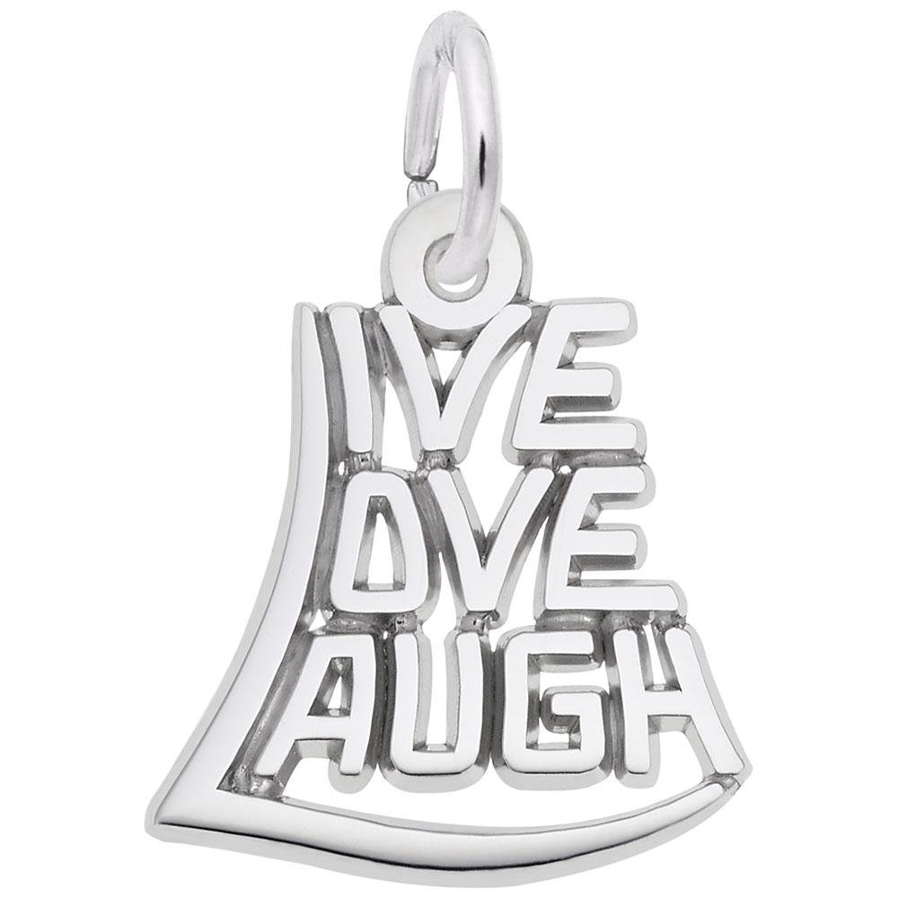 Rembrandt Charms - Live, love, Laugh Charm - 7837 Rembrandt Charms Charm Birmingham Jewelry