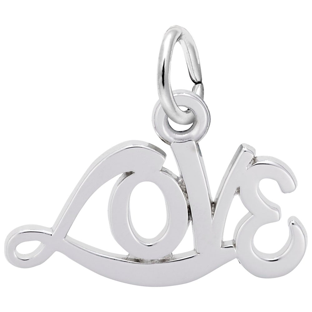 Rembrandt Charms - Love Script Charm - 2634 Rembrandt Charms Charm Birmingham Jewelry
