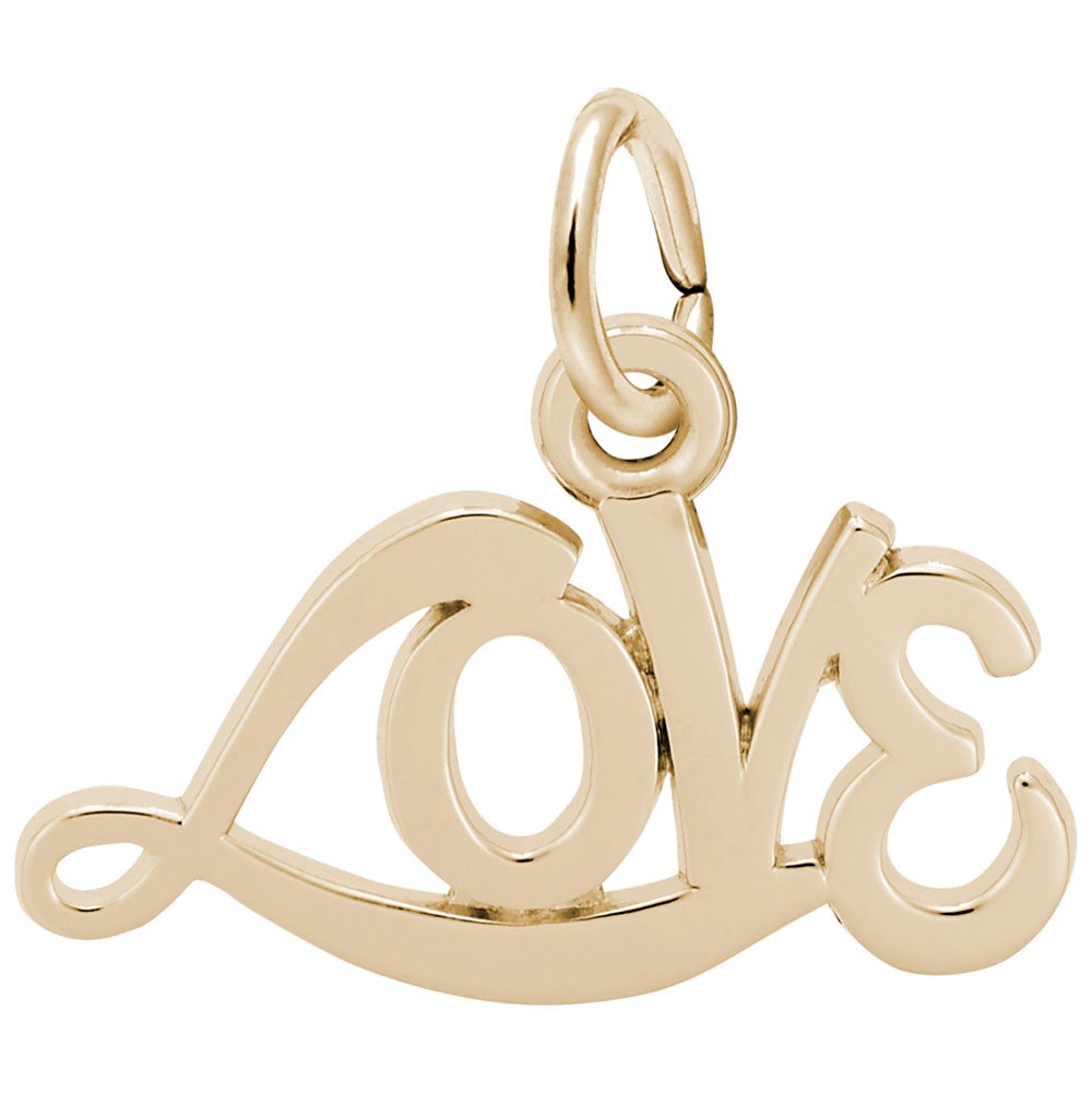 Rembrandt Charms - Love Script Charm - 2634 Rembrandt Charms Charm Birmingham Jewelry