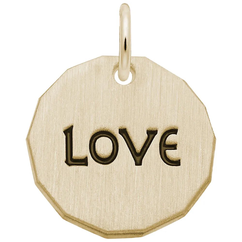 Rembrandt Charms - Love Tag Charm - 8431 Rembrandt Charms Charm Birmingham Jewelry