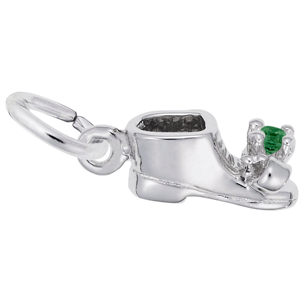 Rembrandt Charms - May Baby Bootie Charm - 0473-005 Rembrandt Charms Charm Birmingham Jewelry