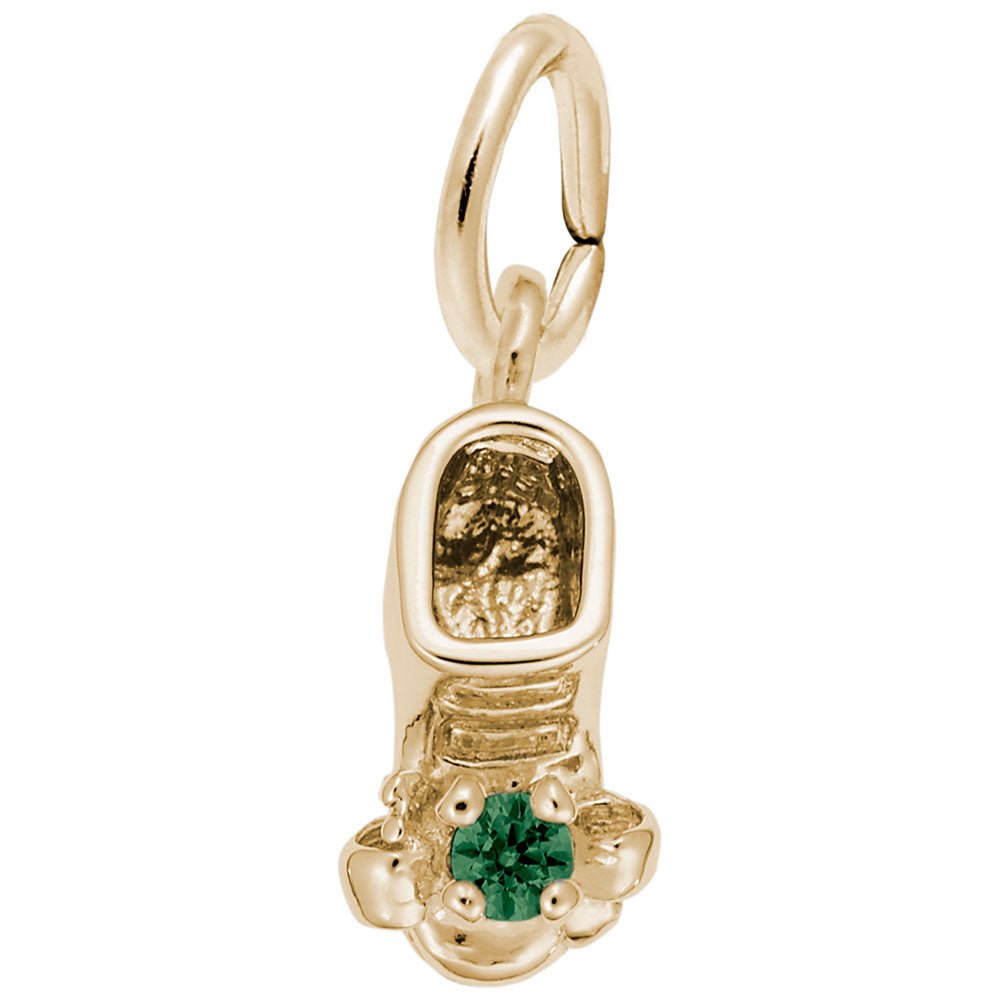 Rembrandt Charms - May Baby Bootie Charm - 0473-005 Rembrandt Charms Charm Birmingham Jewelry