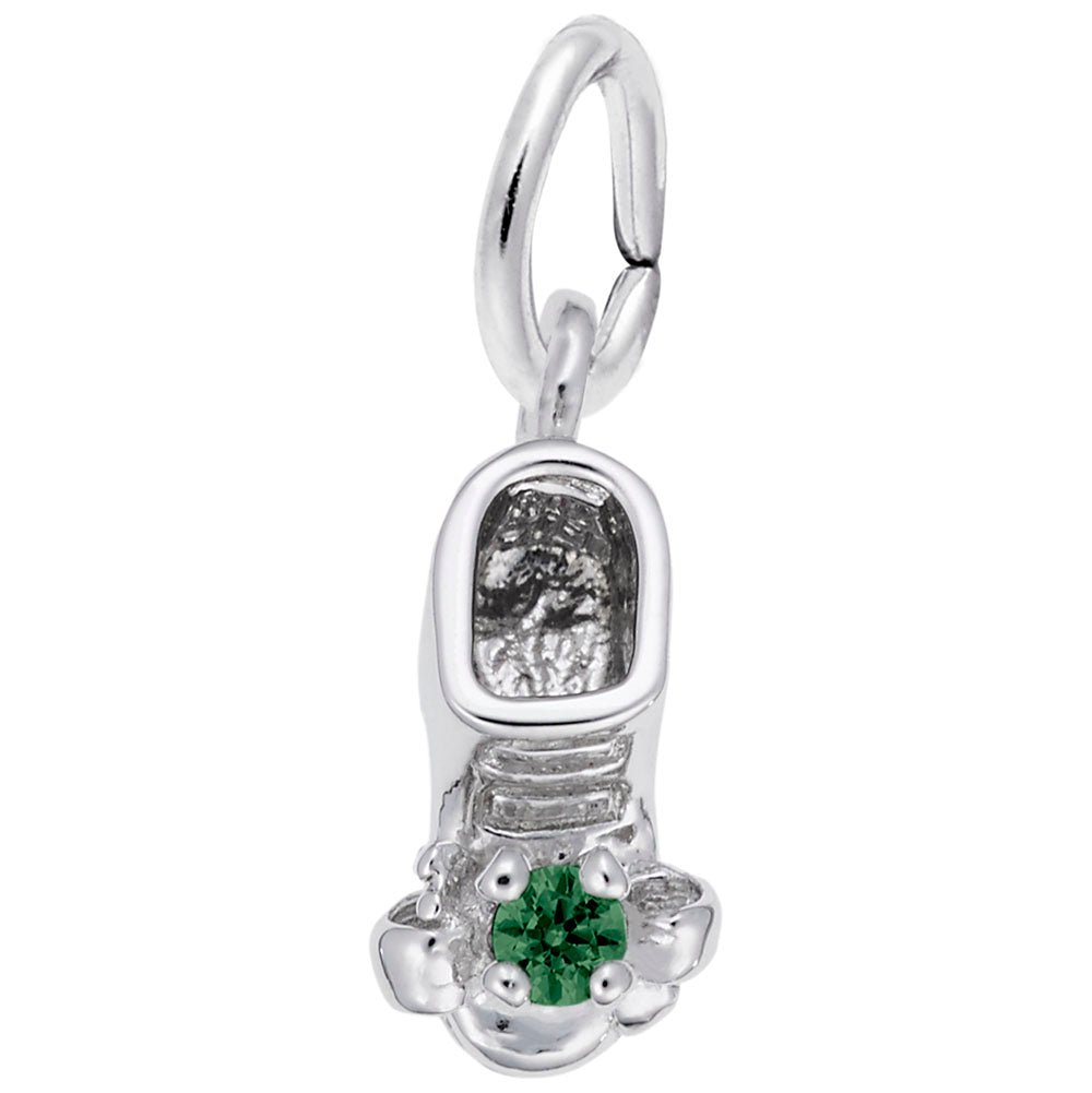 Rembrandt Charms - May Baby Bootie Charm - 0473-005 Rembrandt Charms Charm Birmingham Jewelry
