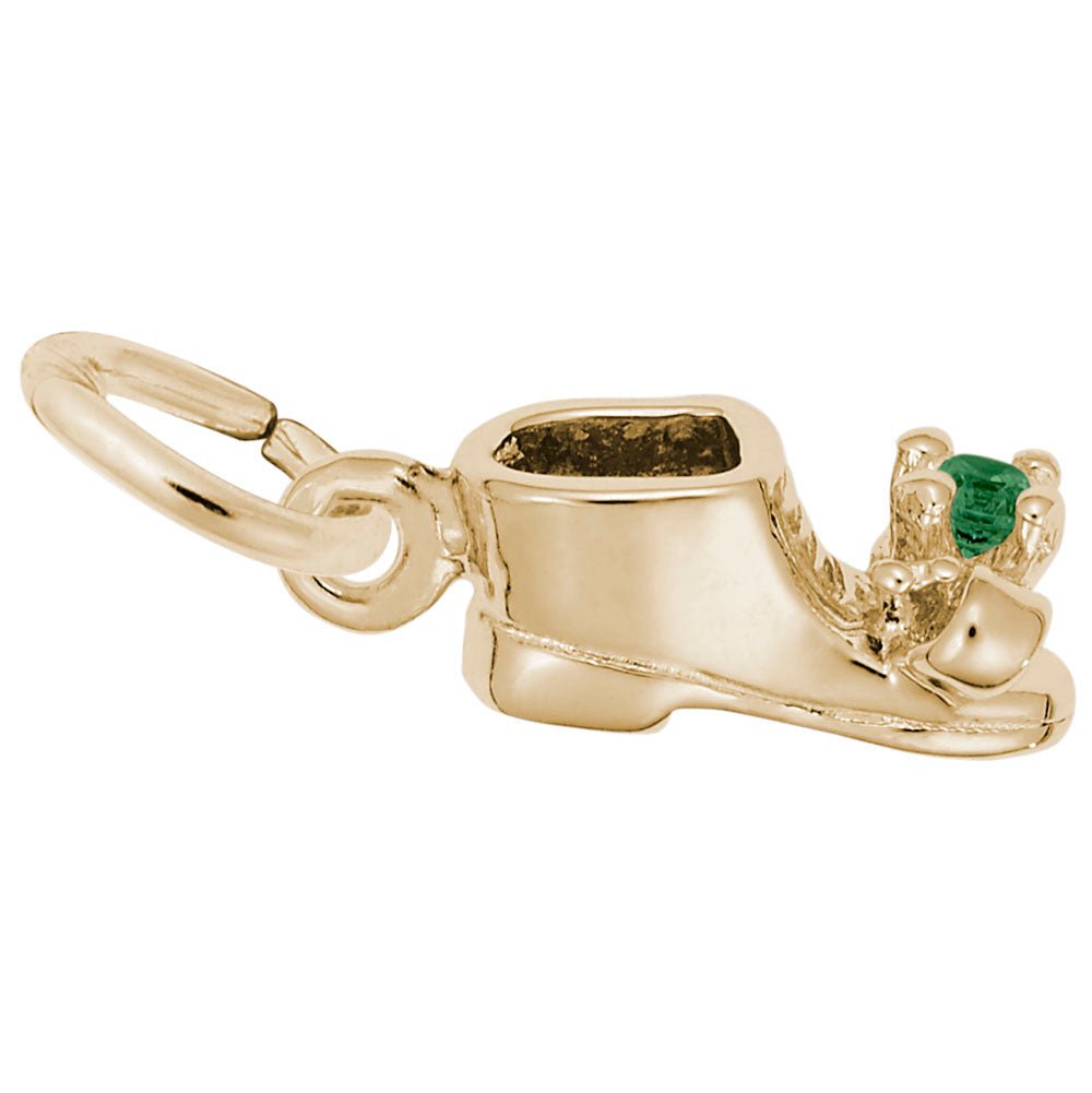 Rembrandt Charms - May Baby Bootie Charm - 0473-005 Rembrandt Charms Charm Birmingham Jewelry