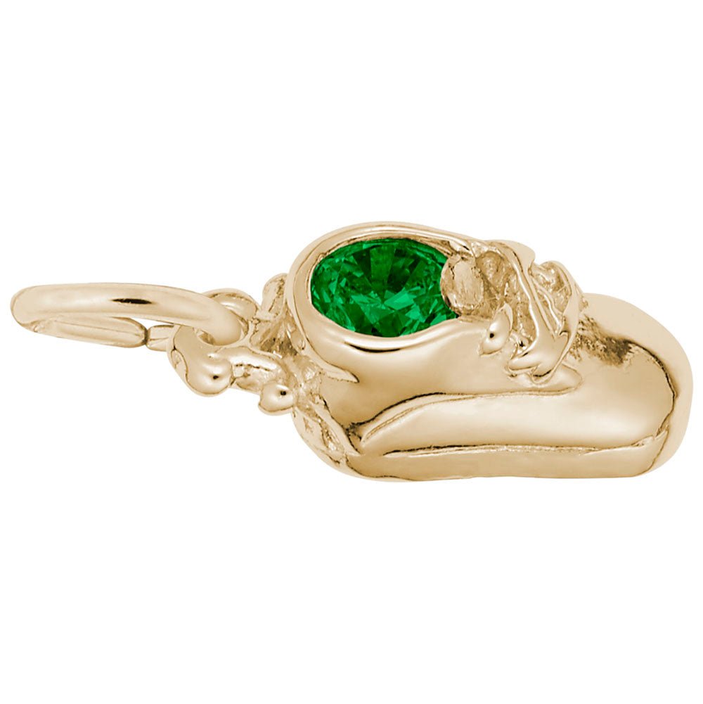 Rembrandt Charms - May Baby Shoe Charm - 2734-005 Rembrandt Charms Charm Birmingham Jewelry