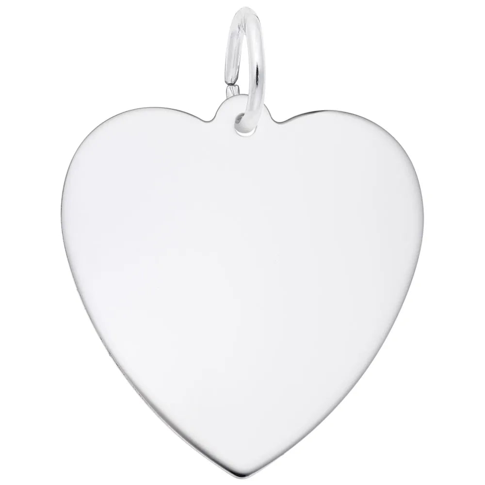 Rembrandt Charms - Medium Classic Heart Charm - 4769 Rembrandt Charms Charm Birmingham Jewelry