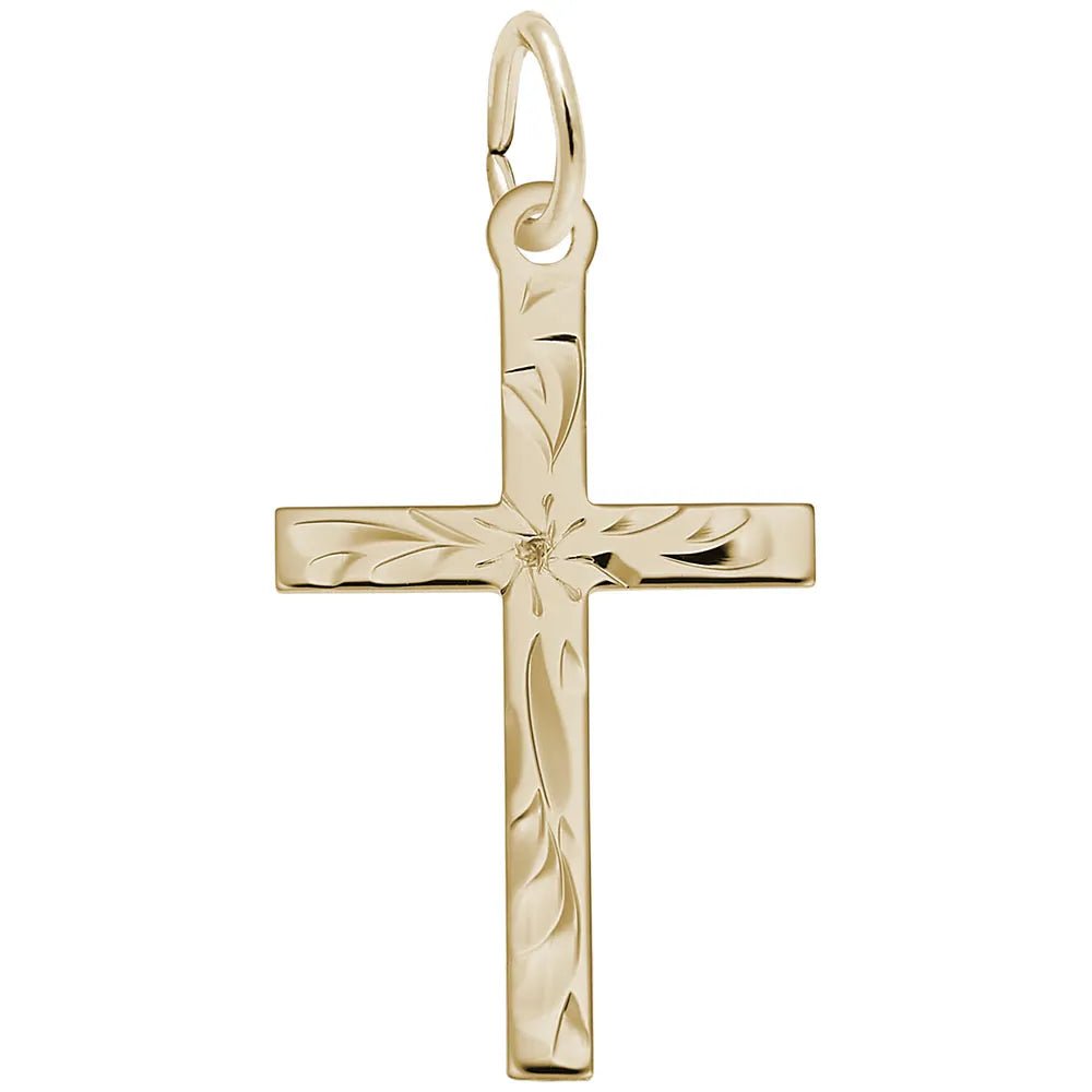Rembrandt Charms - Medium Flared Cross Charm - 4910 Rembrandt Charms Charm Birmingham Jewelry