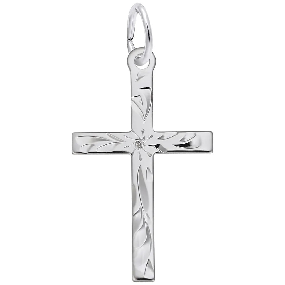 Rembrandt Charms - Medium Flared Cross Charm - 4910 Rembrandt Charms Charm Birmingham Jewelry