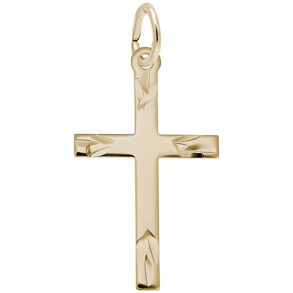 Rembrandt Charms - Medium Flared Ends Cross Charm - 4912 Rembrandt Charms Charm Birmingham Jewelry