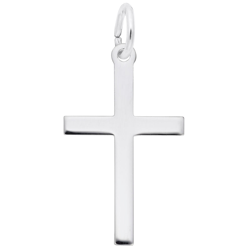 Rembrandt Charms - Medium Plain Cross Charm - 4903 Rembrandt Charms Charm Birmingham Jewelry