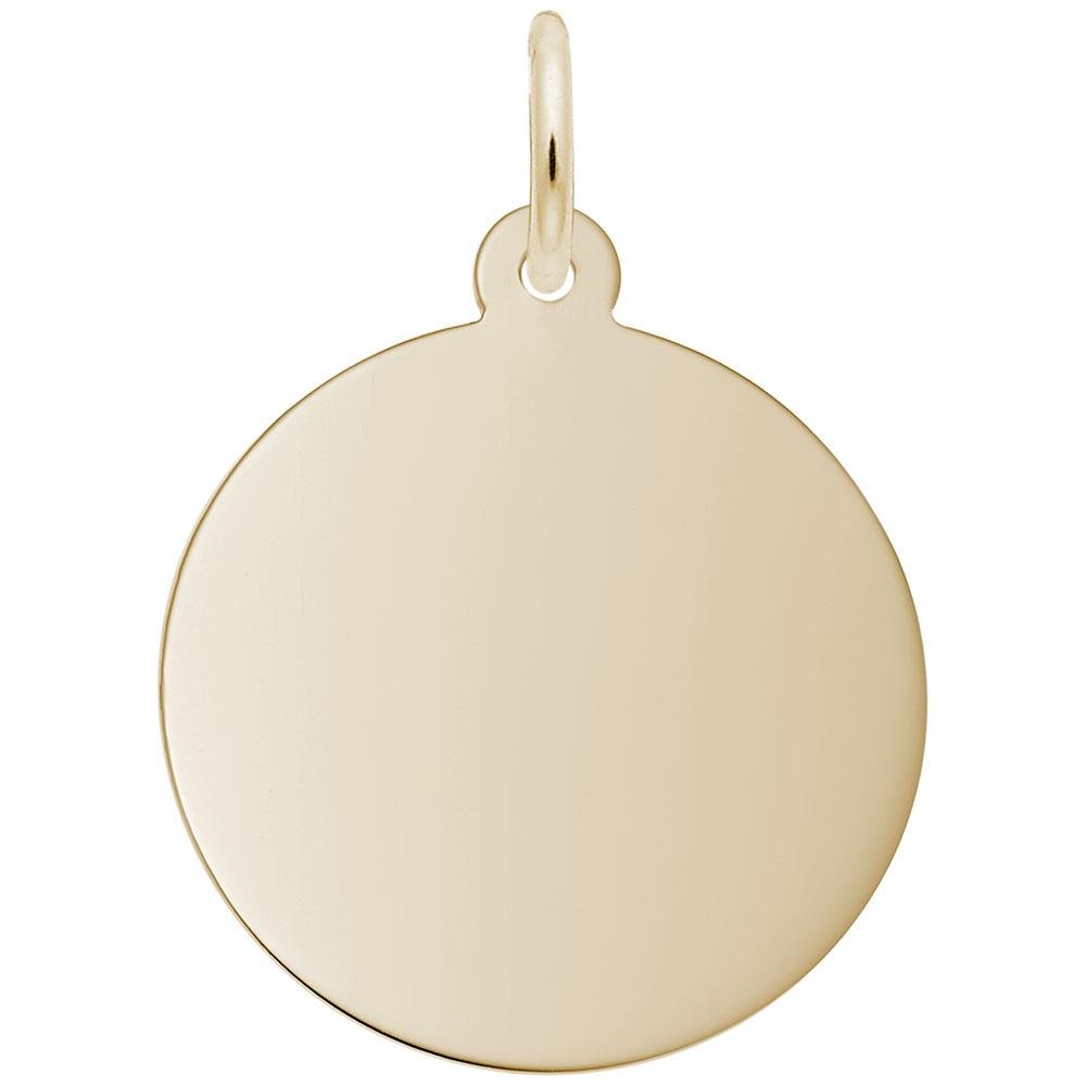 Rembrandt Charms - Medium Round Disc Charm - 4601 Rembrandt Charms Charm Birmingham Jewelry