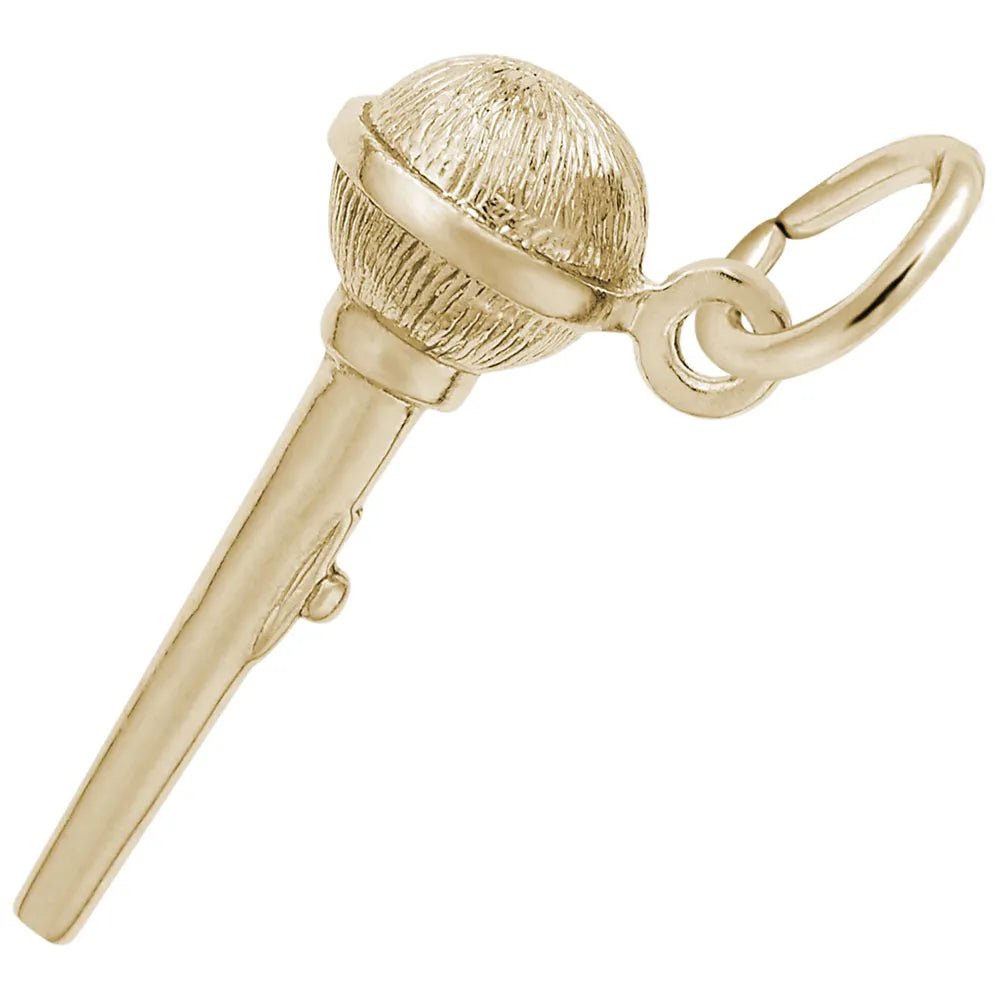Rembrandt Charms - Microphone Charm - 6233 Rembrandt Charms Charm Birmingham Jewelry