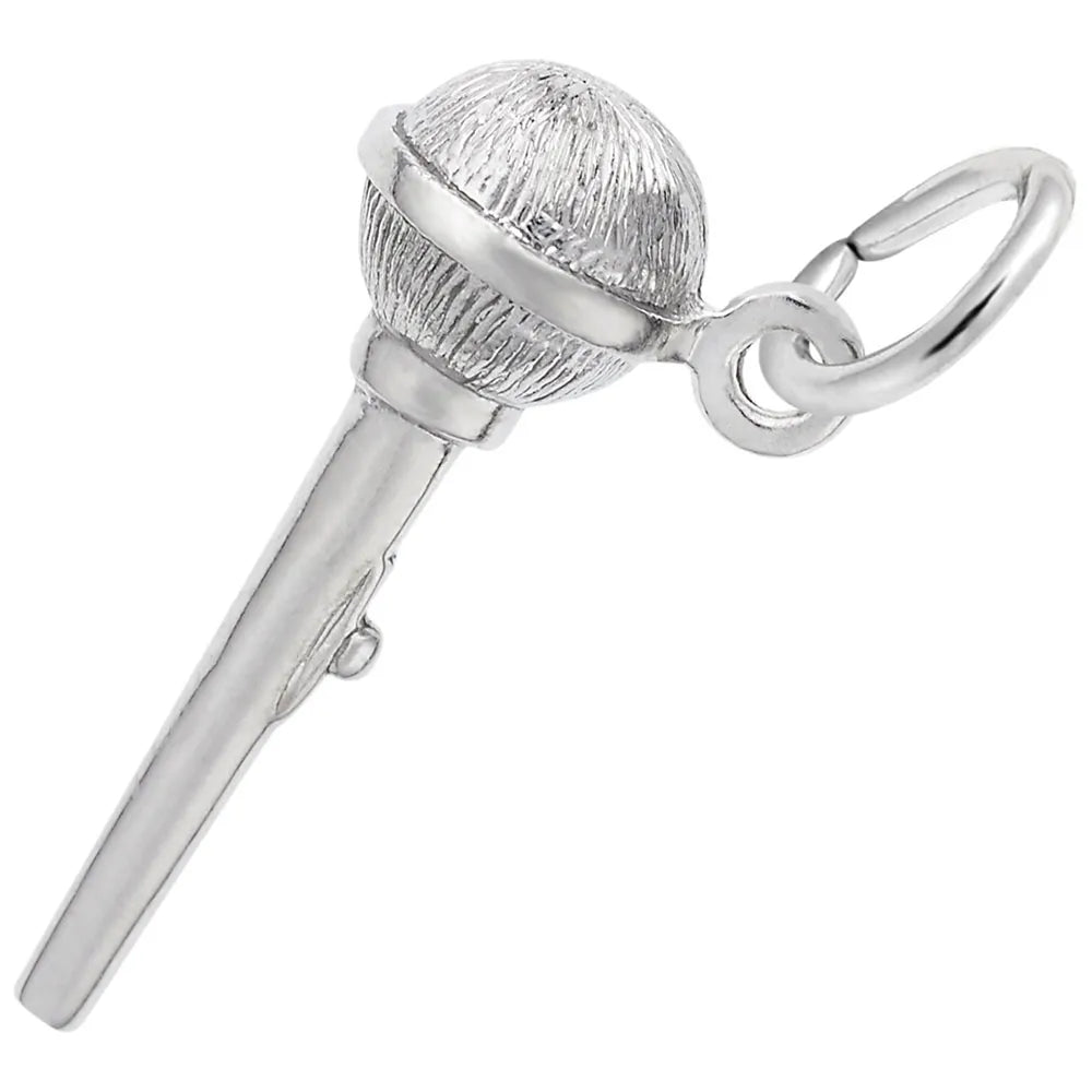 Rembrandt Charms - Microphone Charm - 6233 Rembrandt Charms Charm Birmingham Jewelry