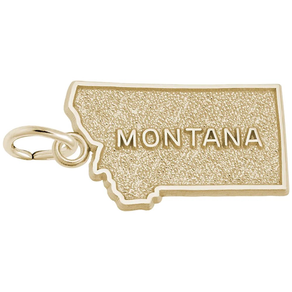 Rembrandt Charms - Montana Map Charm - 3606 Rembrandt Charms Charm Birmingham Jewelry