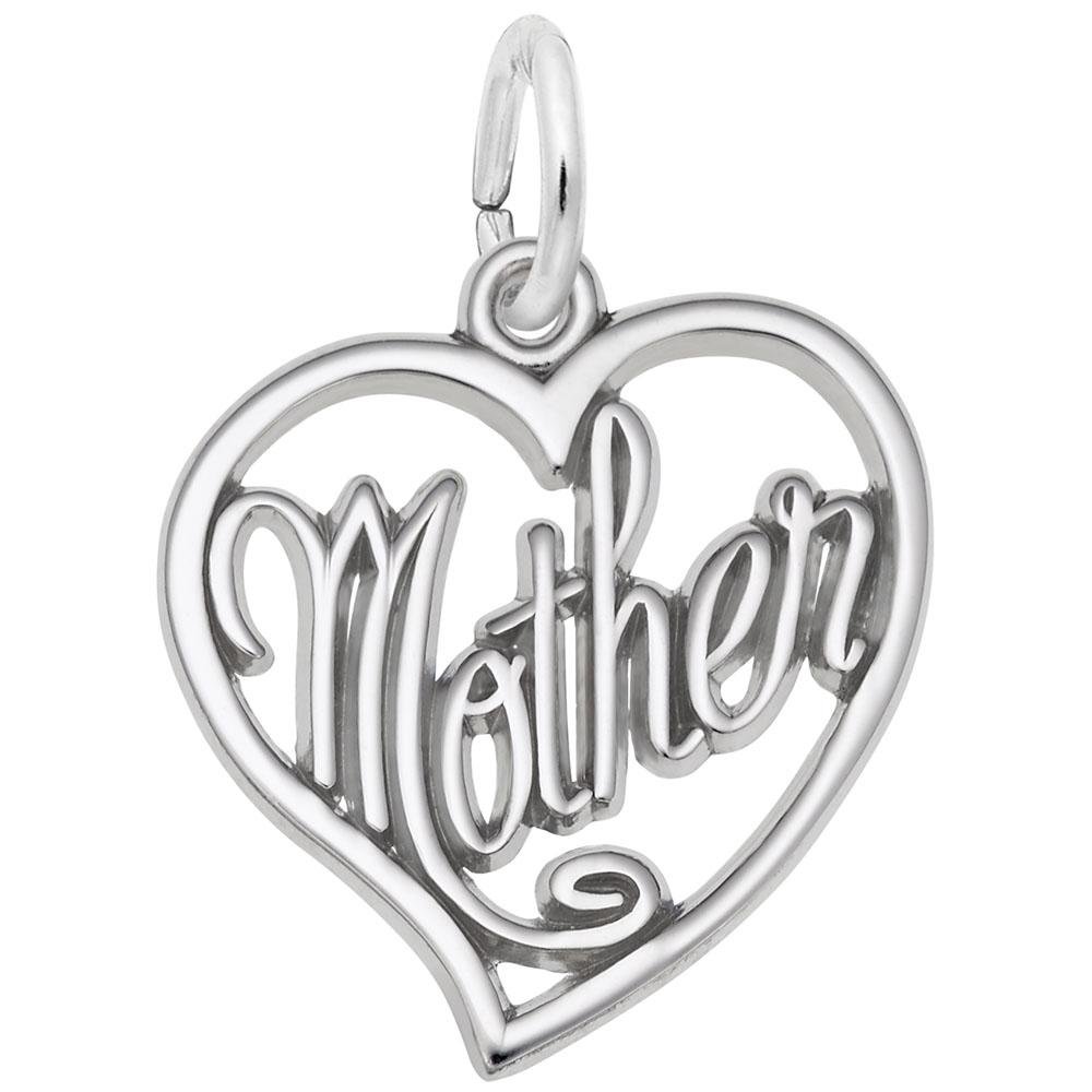 Rembrandt Charms - Mother Open Heart Charm - 3500 Rembrandt Charms Charm Birmingham Jewelry