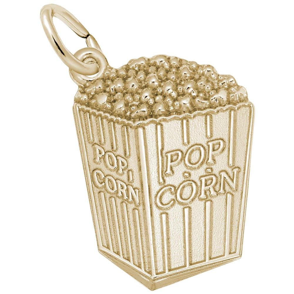 Rembrandt Charms - Movie Popcorn Charm - 2490 Rembrandt Charms Charm Birmingham Jewelry