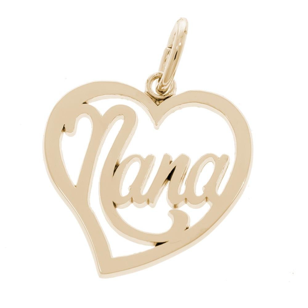 Rembrandt Charms - Nana Heart Charm - 1910 Rembrandt Charms Charm Birmingham Jewelry