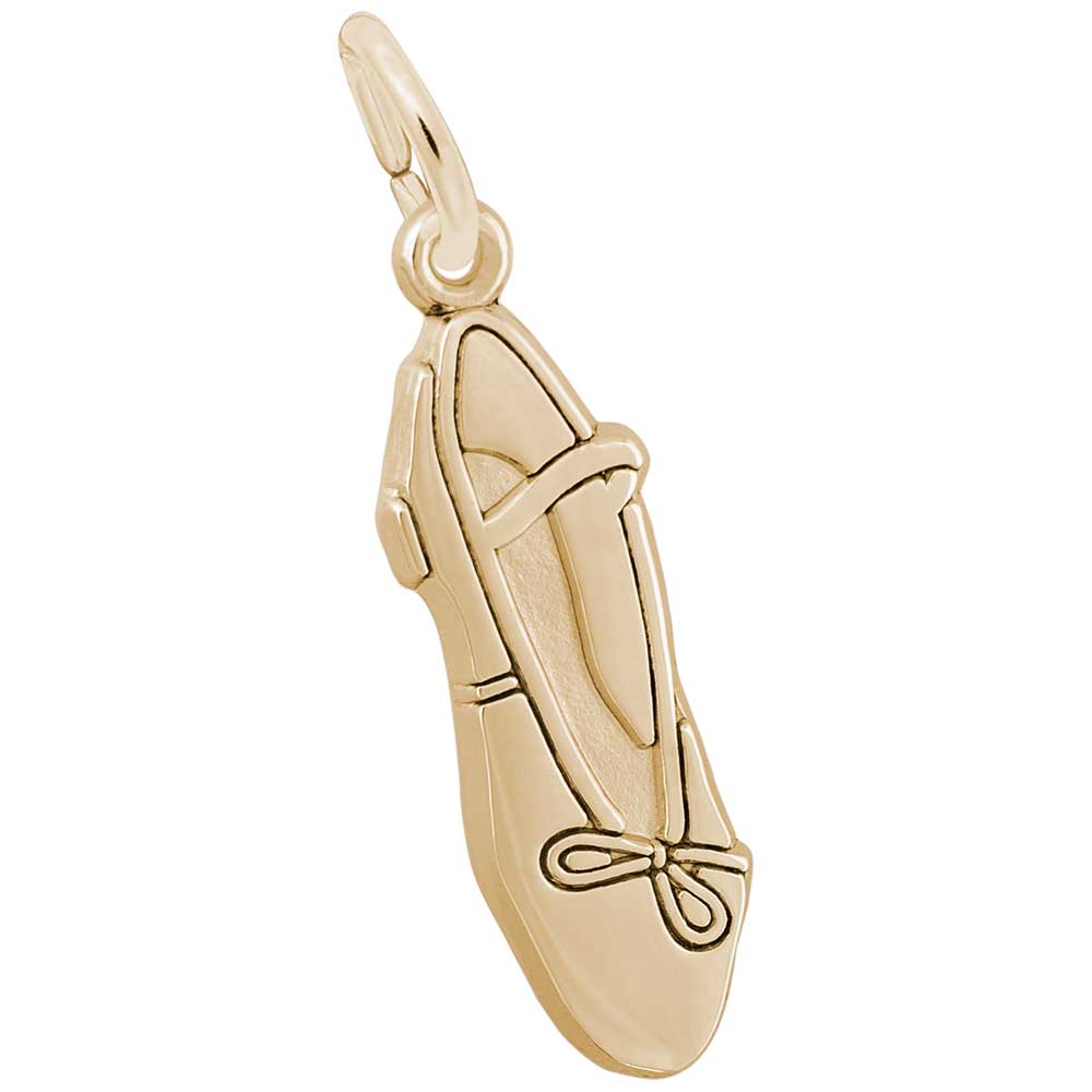 Rembrandt Charms - New Ballet Slipper Charm - 6576 Rembrandt Charms Charm Birmingham Jewelry