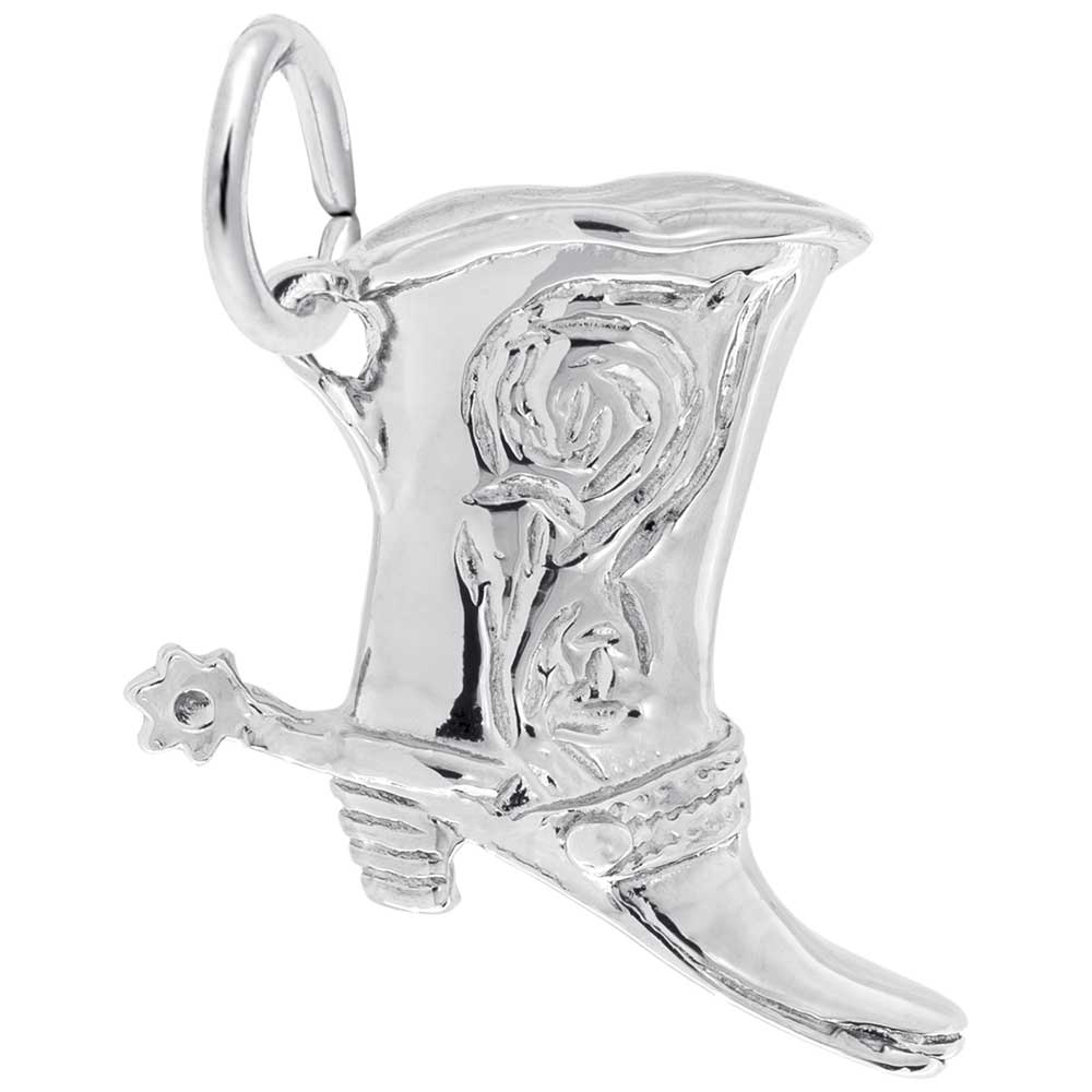 Rembrandt Charms - New Cowboy Boot Charm - 1760 Rembrandt Charms Charm Birmingham Jewelry