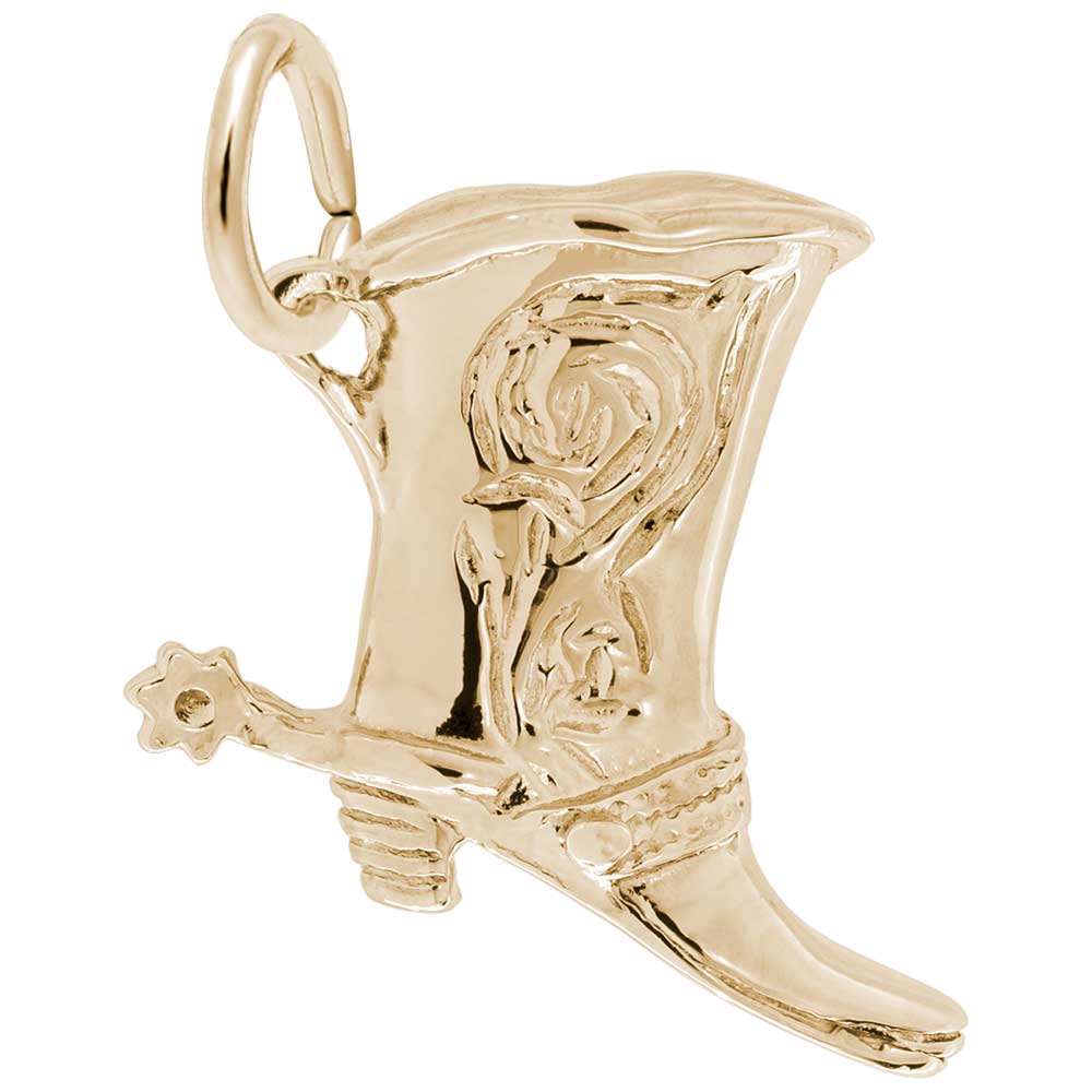 Rembrandt Charms - New Cowboy Boot Charm - 1760 Rembrandt Charms Charm Birmingham Jewelry