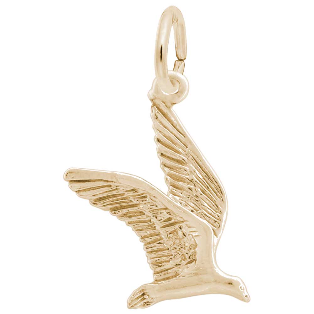 Rembrandt Charms - New Flying Seagull Charm - 580 Rembrandt Charms Charm Birmingham Jewelry