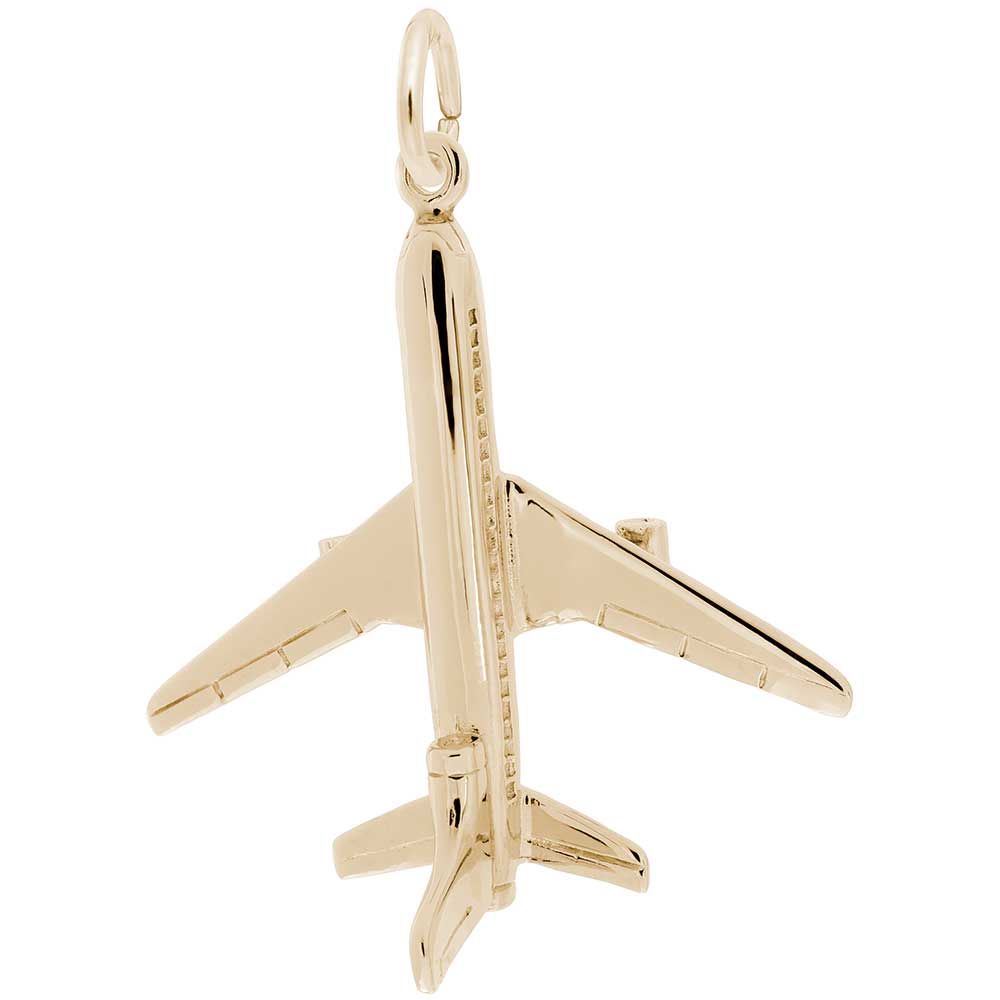 Rembrandt Charms - New L 1011 Plane Charm - 2620 Rembrandt Charms Charm Birmingham Jewelry
