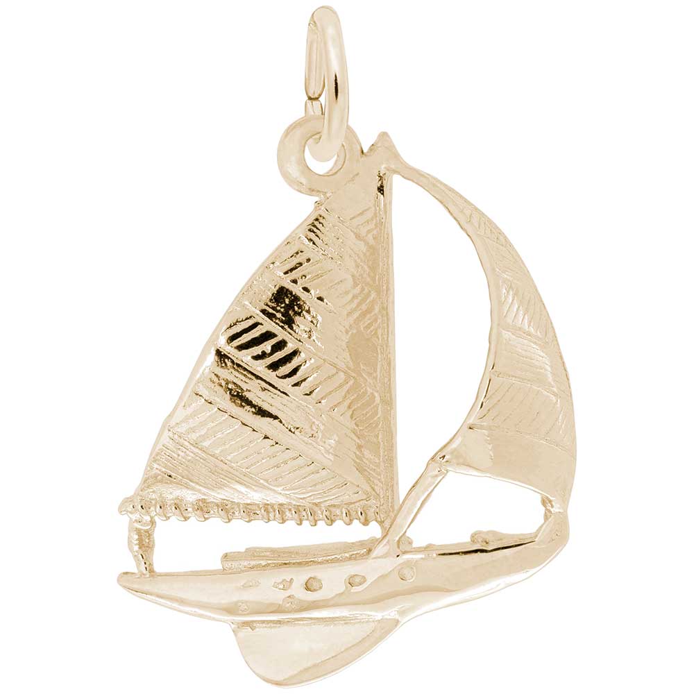 Rembrandt Charms - New Large Sailboat Charm - 1208 Rembrandt Charms Charm Birmingham Jewelry