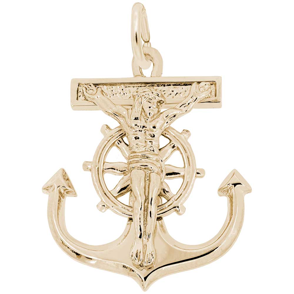 Rembrandt Charms - New Mariners Cross Charm - 3375 Rembrandt Charms Charm Birmingham Jewelry