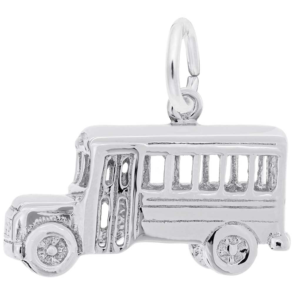 Rembrandt Charms - New Mini School Bus Charm - 4170 Rembrandt Charms Charm Birmingham Jewelry