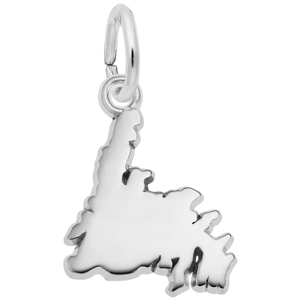 Rembrandt Charms - New Newfoundland Map Charm - 1919 Rembrandt Charms Charm Birmingham Jewelry