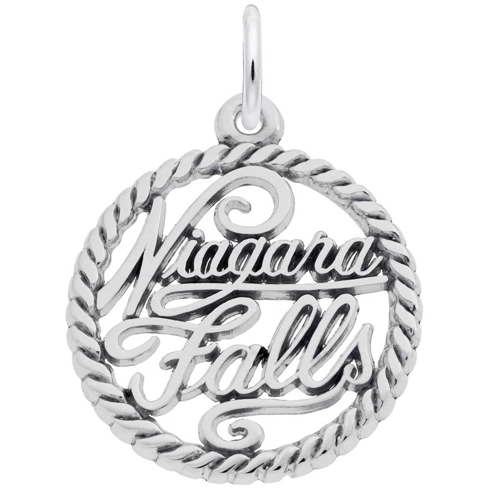 Rembrandt Charms - New Niagara Falls Charm - 3390 Rembrandt Charms Charm Birmingham Jewelry
