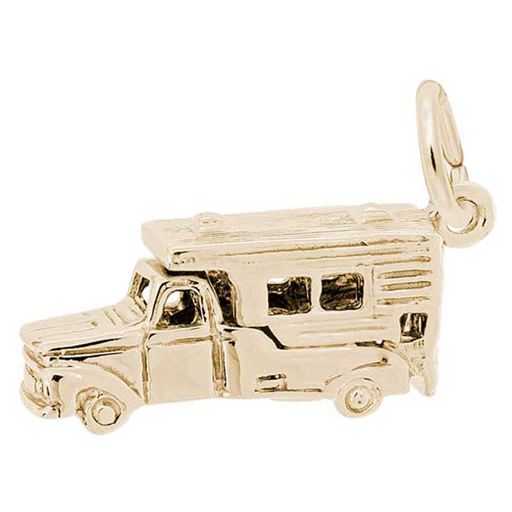 Rembrandt Charms - New Pickup Camper Charm - 1679 Rembrandt Charms Charm Birmingham Jewelry